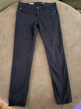 adriano goldschmied slim straight leg black jeans